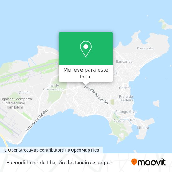 Escondidinho da Ilha mapa