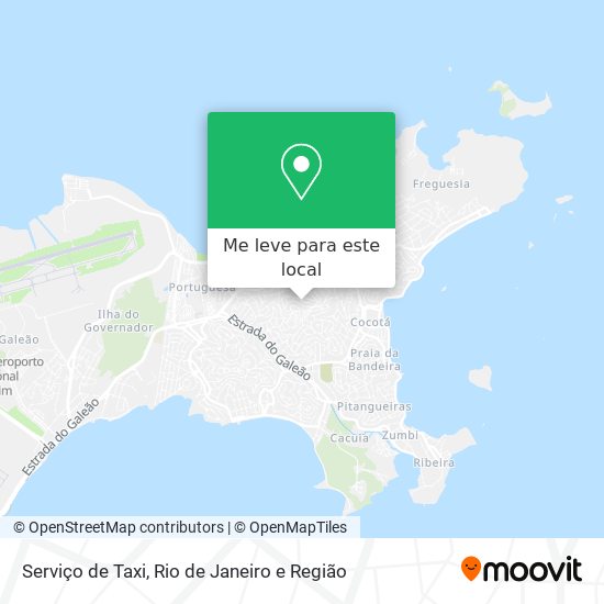 Serviço de Taxi mapa