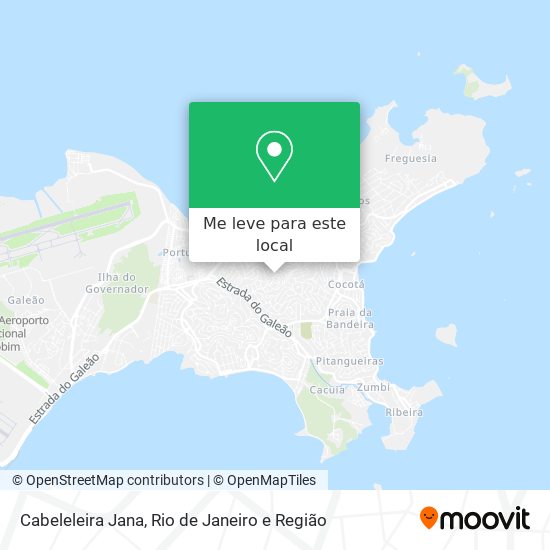 Cabeleleira Jana mapa