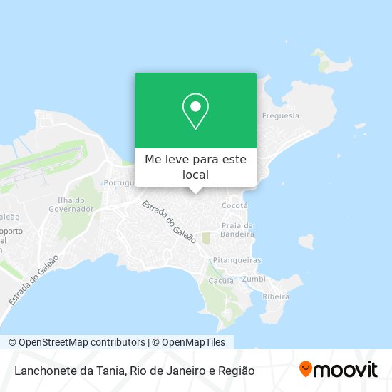 Lanchonete da Tania mapa