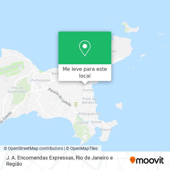 J. A. Encomendas Expressas mapa