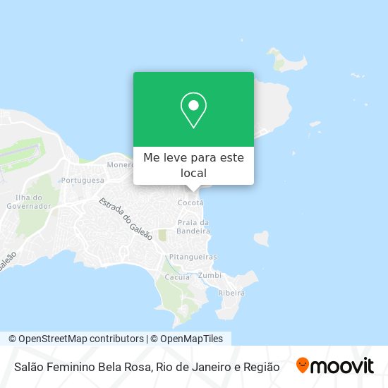Salão Feminino Bela Rosa mapa
