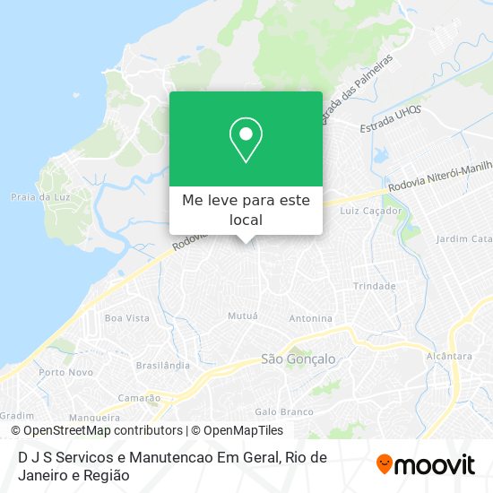 D J S Servicos e Manutencao Em Geral mapa