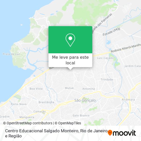 Centro Educacional Salgado Monteiro mapa