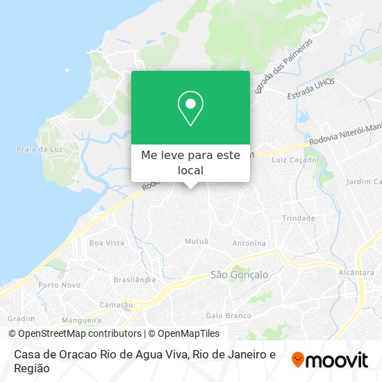 Casa de Oracao Rio de Agua Viva mapa