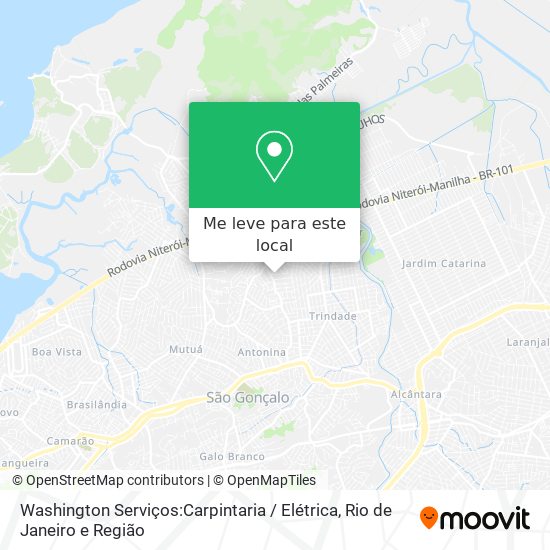 Washington Serviços:Carpintaria / Elétrica mapa