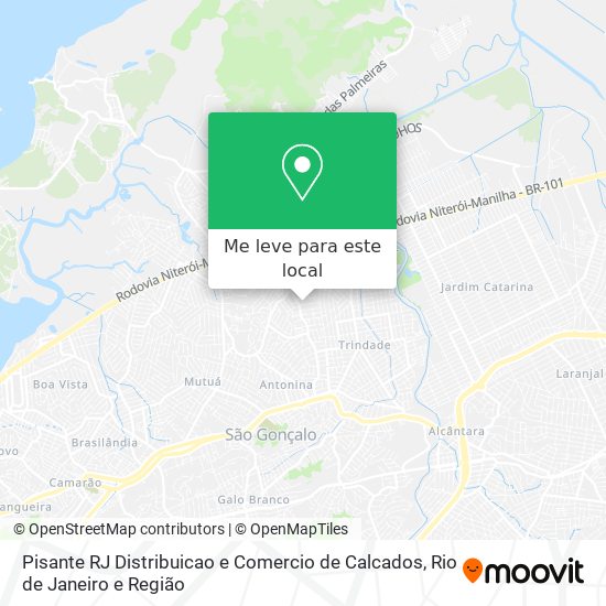 Pisante RJ Distribuicao e Comercio de Calcados mapa