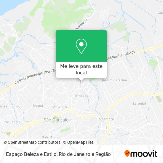 Espaço Beleza e Estilo mapa