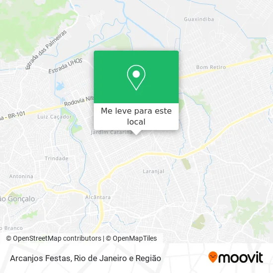 Arcanjos Festas mapa
