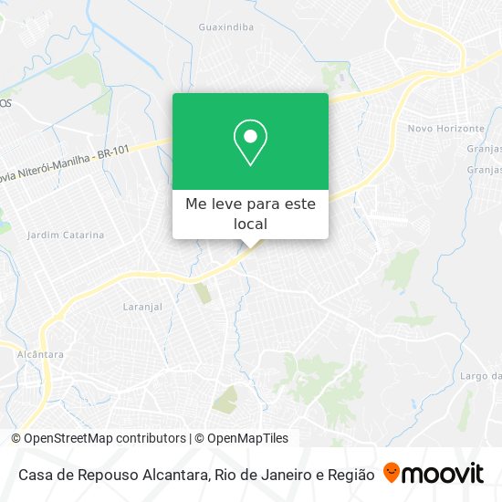 Casa de Repouso Alcantara mapa
