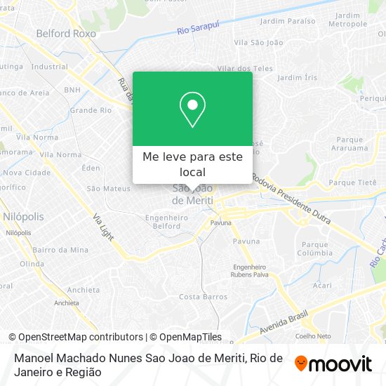 Manoel Machado Nunes Sao Joao de Meriti mapa