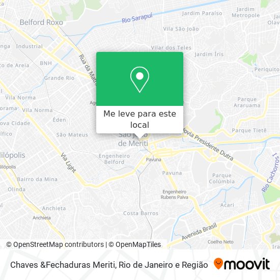 Chaves &Fechaduras Meriti mapa