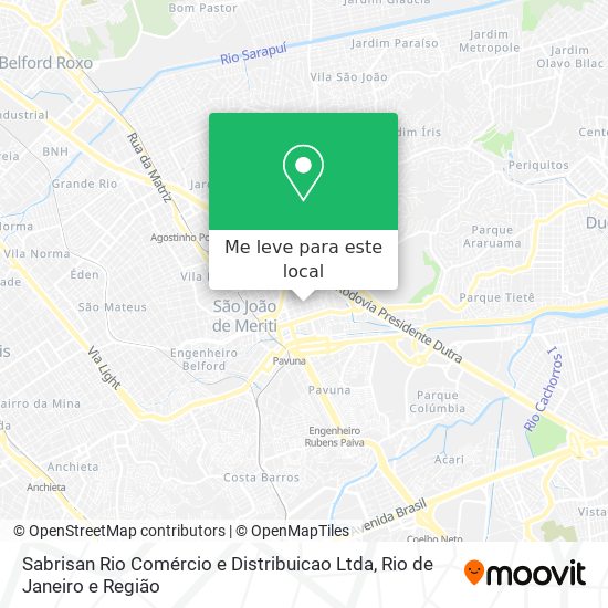 Sabrisan Rio Comércio e Distribuicao Ltda mapa