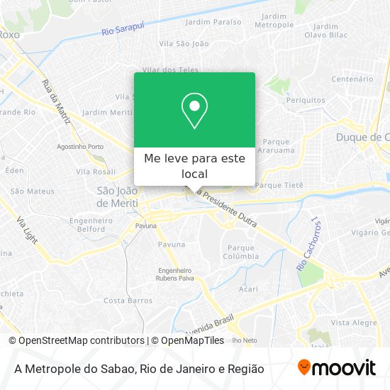 A Metropole do Sabao mapa