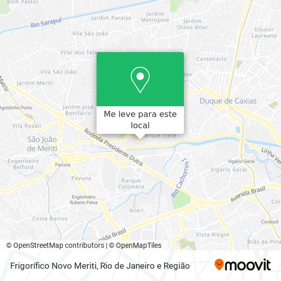 Frigorífico Novo Meriti mapa