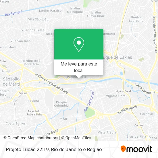 Projeto Lucas 22:19 mapa
