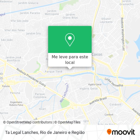 Ta Legal Lanches mapa
