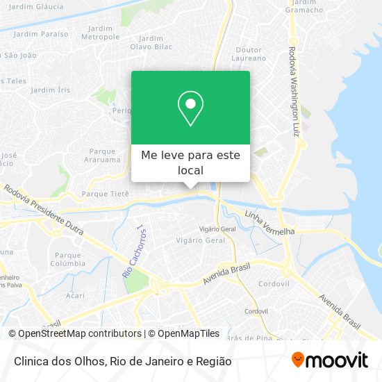 Clinica dos Olhos mapa