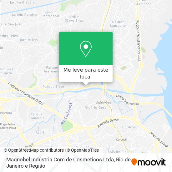 Magnobel Indústria Com de Cosméticos Ltda mapa