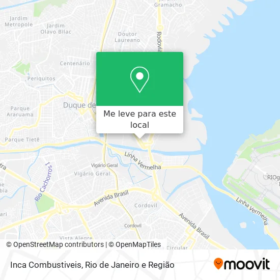 Inca Combustiveis mapa