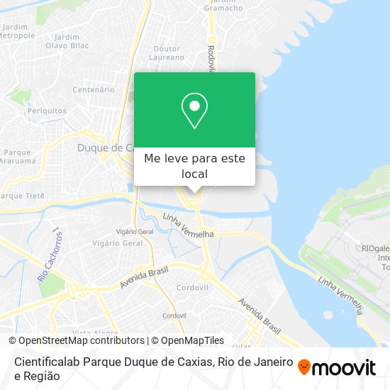 Cientificalab Parque Duque de Caxias mapa