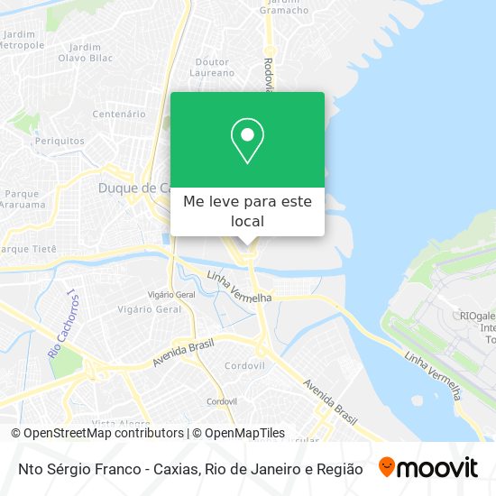 Nto Sérgio Franco - Caxias mapa