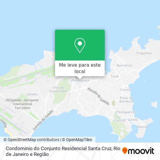 Condominio do Conjunto Residencial Santa Cruz mapa