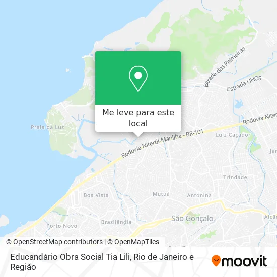 Educandário Obra Social Tia Lili mapa