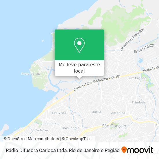 Rádio Difusora Carioca Ltda mapa