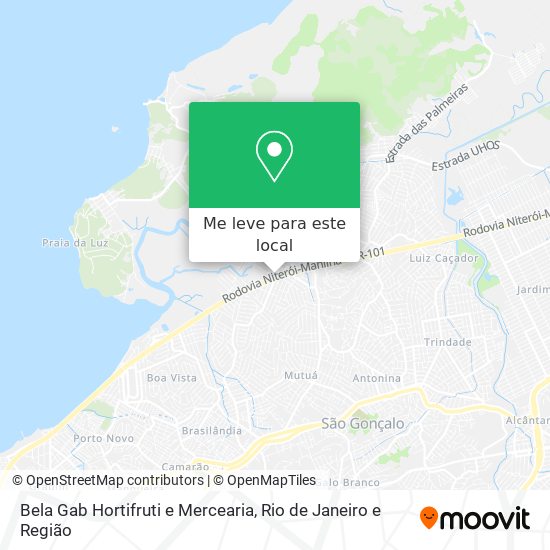 Bela Gab Hortifruti e Mercearia mapa