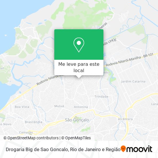 Drogaria Big de Sao Goncalo mapa