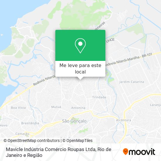 Mavicle Indústria Comércio Roupas Ltda mapa