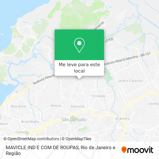 MAVICLE IND E COM DE ROUPAS mapa