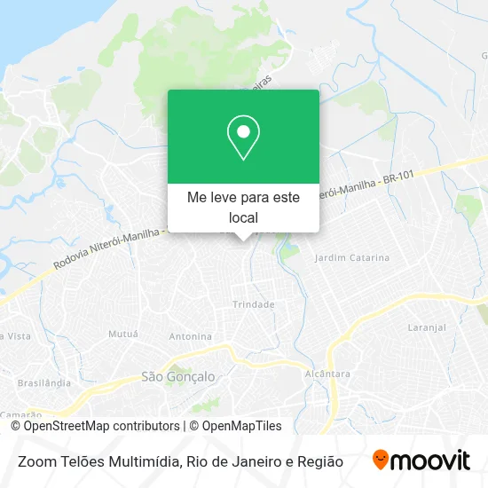 Zoom Telões Multimídia mapa