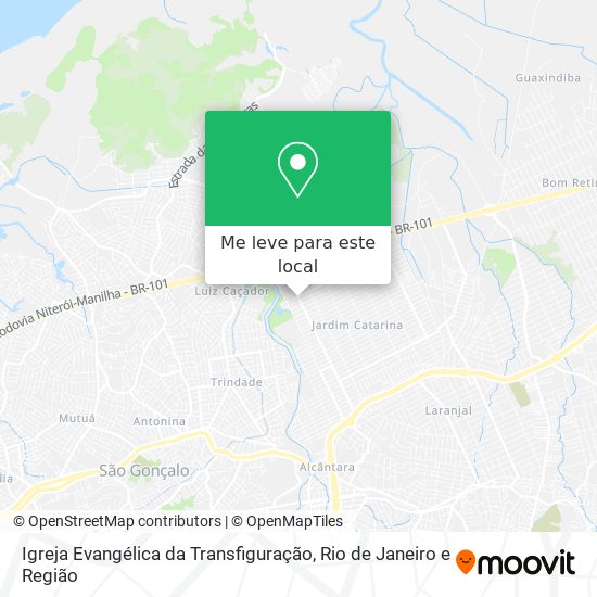 Igreja Evangélica da Transfiguração mapa