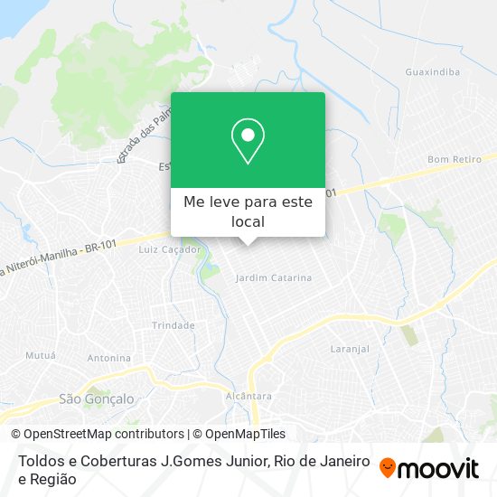 Toldos e Coberturas J.Gomes Junior mapa