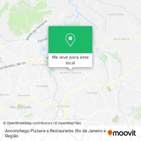 Anconchego Pizzaria e Restaurante mapa