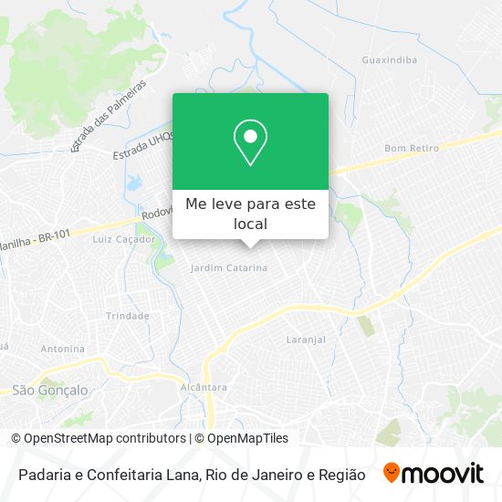 Padaria e Confeitaria Lana mapa