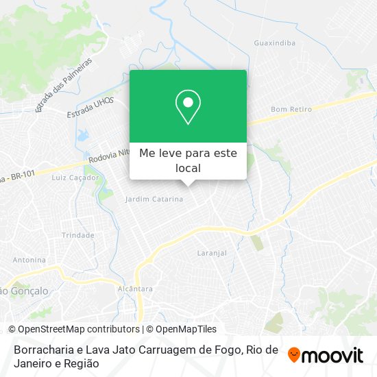 Borracharia e Lava Jato Carruagem de Fogo mapa