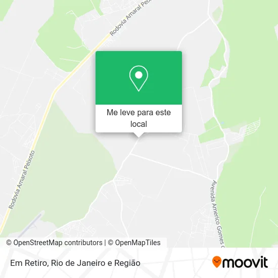 Em Retiro mapa