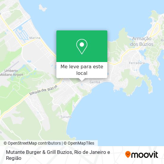 Mutante Burger & Grill Buzios mapa