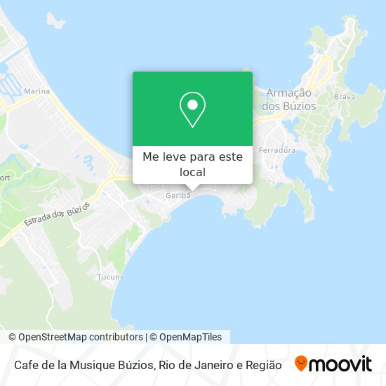 Cafe de la Musique Búzios mapa