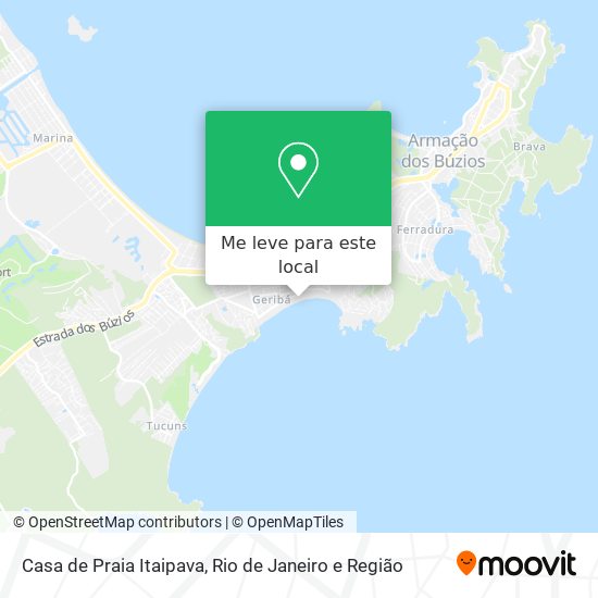 Casa de Praia Itaipava mapa