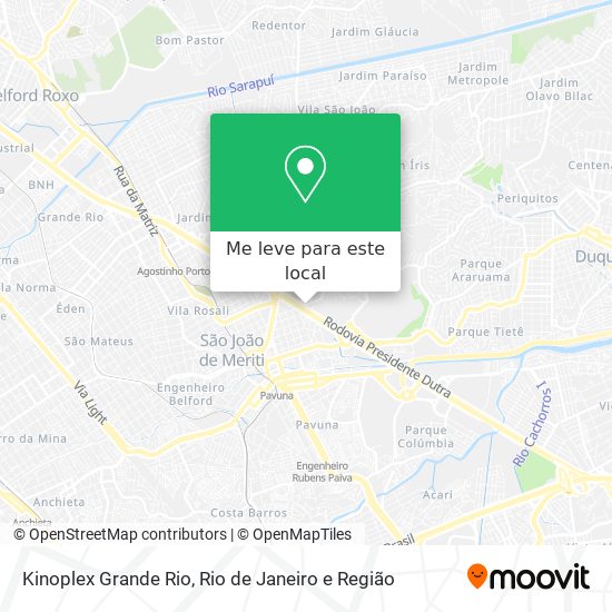 Kinoplex Grande Rio mapa