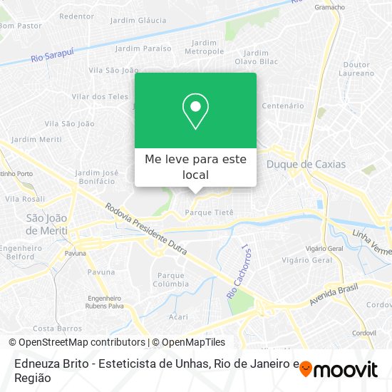 Edneuza Brito - Esteticista de Unhas mapa