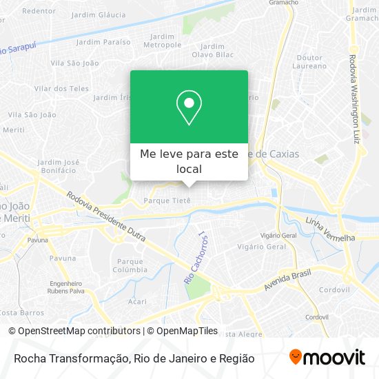 Rocha Transformação mapa