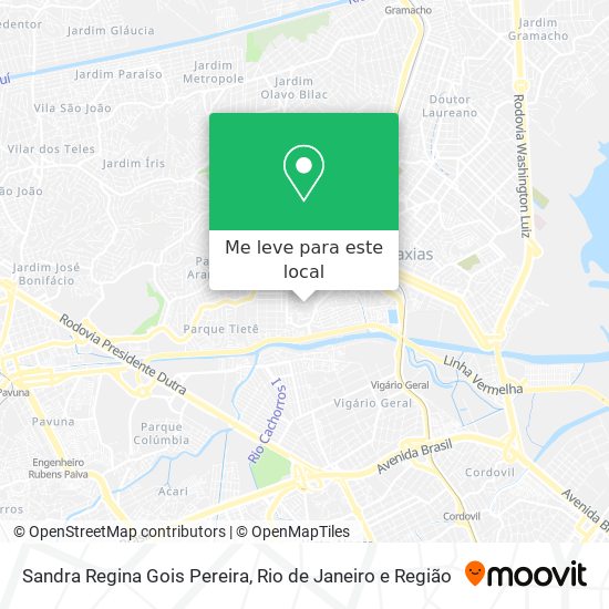 Sandra Regina Gois Pereira mapa
