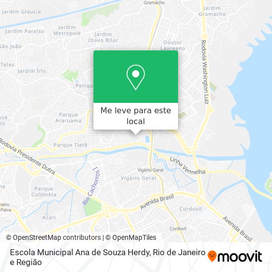 Escola Municipal Ana de Souza Herdy mapa