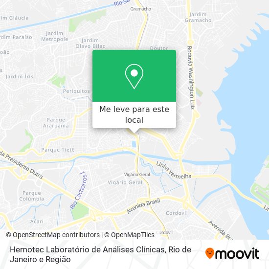 Hemotec Laboratório de Análises Clínicas mapa