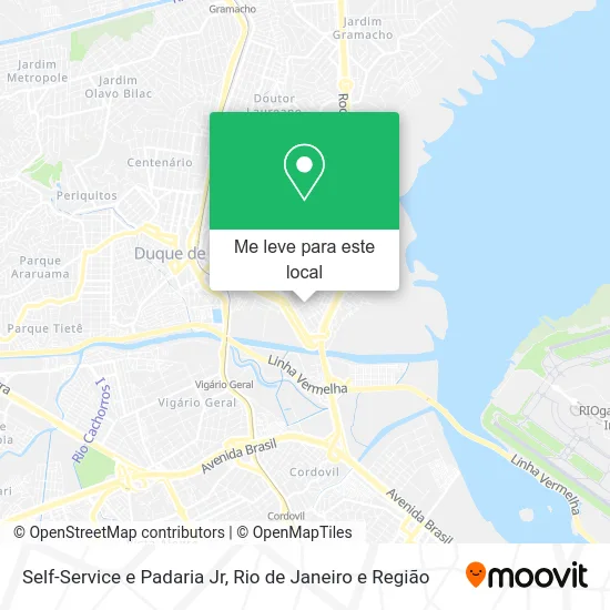 Self-Service e Padaria Jr mapa